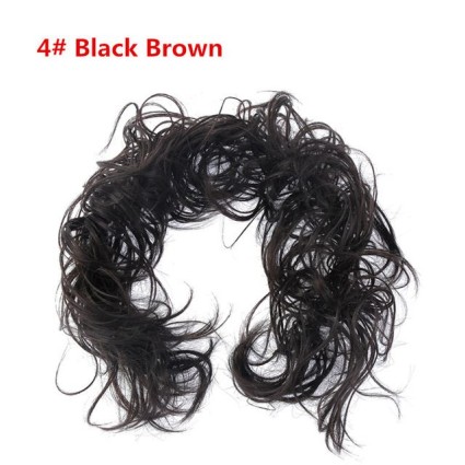 Cheveux bouclés en désordre pour Knold # 4 - Brown noir