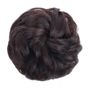 Fastery de cheveux en désordre avec des cheveux artificiels froissés - #2/33 Mélange de brun foncé et de brun rouge foncé