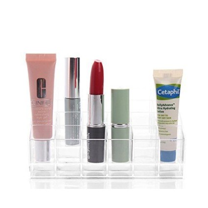 UNIQ Présentoir transparent Rangement Maquillage - 24 compartiments