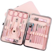 UNIQ 18-in-1 Manicure / Grooming Set pour ongles, pieds, visage - Rose Gold
