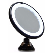 Miroir LED UNIQ Maquillage avec Ventouse Grossissant X10 - Noir
