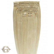 Extensions de cheveux à clips #24 Blond Doré - 7 pièces - 50cm | Gold24