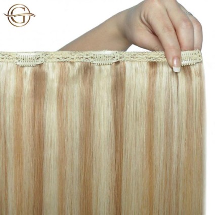 Extensions de cheveux à clips #27/613 Mélange Blond - 7 pièces - 50cm | Gold24