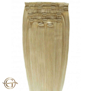 Extensions de cheveux à clips #27 Blond Doré Médium - 7 pièces - 50cm | Gold24