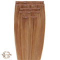 Extensions de cheveux à clips #30 Brun Foncé Cuivre - 7 pièces - 60cm | Gold24
