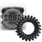 Elastique cheveux Spiral SOHO Noir - 3 pièces