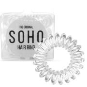 Elastique cheveux Spiral SOHO® Cristal transparent - 3 pièces