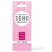 Elastiques cheveux simples SOHO Rose - 10 pièces