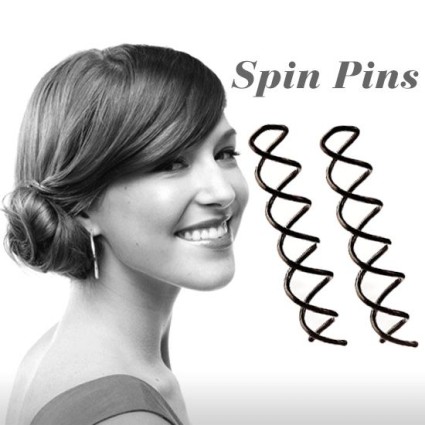 "Spin Pins" ou épingle torsadée - Noir