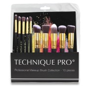 Set de brosses Maquillage PRO® Edition Or - 10 pièces