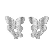 Chris Rubin - boucles d'oreilles papillons papillons - argent