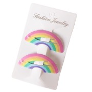 Soho Fawn Hair Bustles - Rainbow