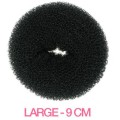 Large– Donut / Bun (9 cm) -Noir