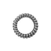 SOHO Metallic Spiral Hair Elastic 3 PCS. - Gris métallique