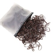 SOHO LIVA SNAG Élastique de cheveux gratuits, 500 PC - Brown