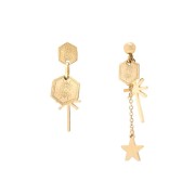 Boucles d'oreilles Soho Sun & Star - Gold
