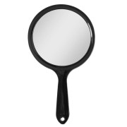 Miroir manuel Uniq Rond à double face - noir